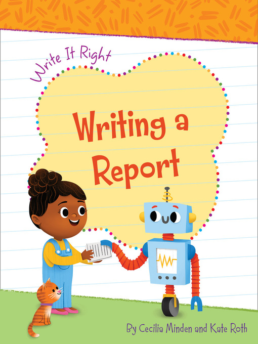Title details for Writing a Report by Cecilia Minden - Available